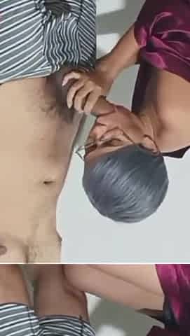 MILF Stepmother Fucks Her Stepson When They Are at Home with Stepdad Porn in Spanish