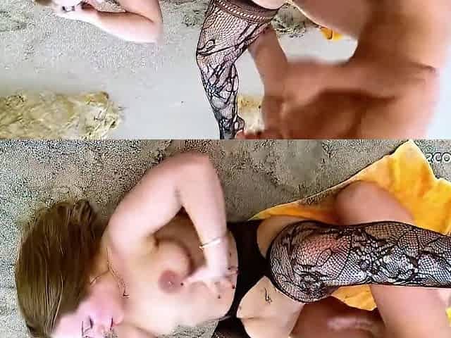 Curvy Teen 18+ Seduces Stranger To Fuck Her At Nude Beach