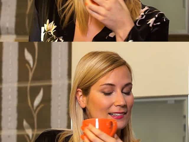Horny blonde stepmom big ass doggystyle