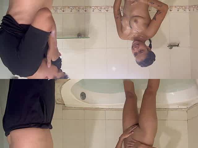 I Invite My Little Stepsister to Take a Bath so I Can Fuck Her Hard and Cum in Her Pussy