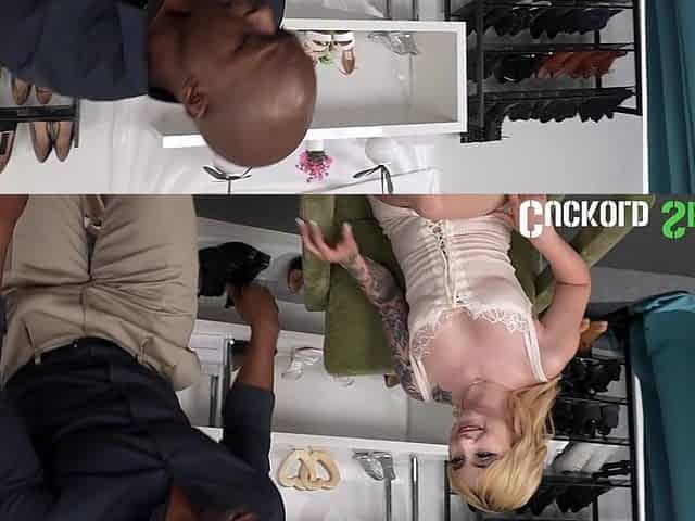 CUCKOLD SESSIONS - Cuck Helps Stevie Moon Take Massive Ramrod In Twat & Butt