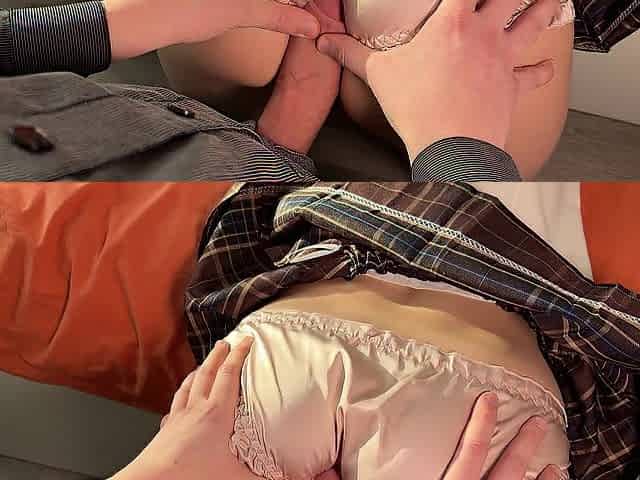 Roughly Screwing Constricted Butt Instead of Her Boyfriend. Secret Anal Screw