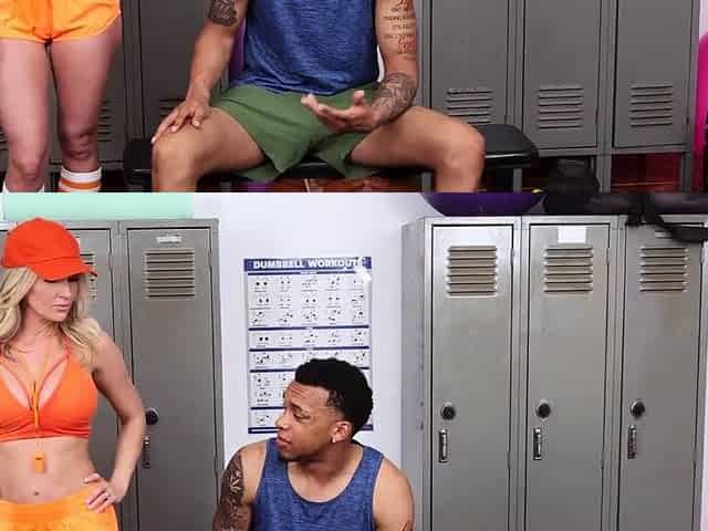 Fit busty milf coach wants BBC between her boobies
