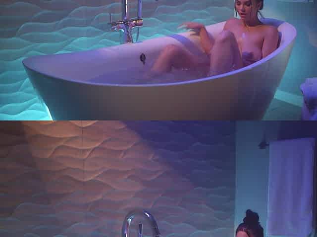Two stunning women, Azul Hermosa and Aria Taylor, share a passionate and intimate encounter.