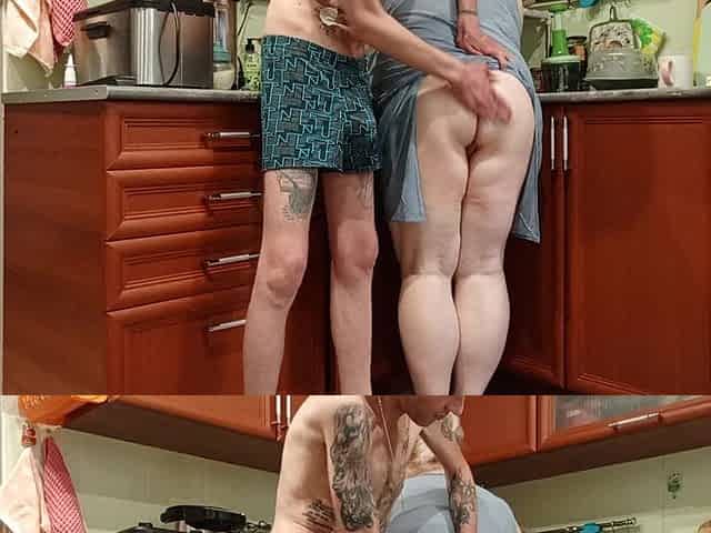 Spanked My Stepmom's Big Ass Fucked in Her Mouth, Pussy and Cum in Her Mouth