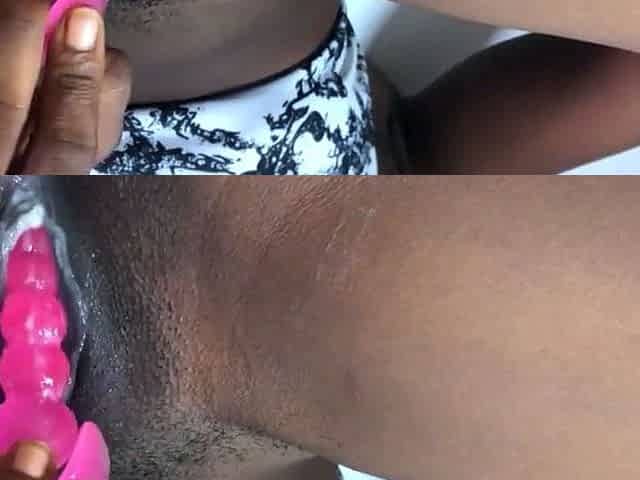 Black Babe's Pussy Gushes from Orgasmic Bliss