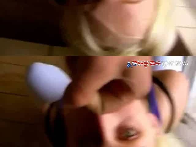 Amateur Blowjob Facial on Balcony