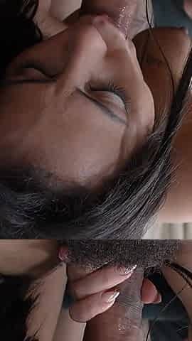 She Sucks My Dick and Plays with Her Little Feet on It
