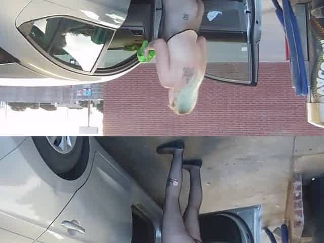 Sexy Bunny cleaning car, see what else she does!?!????