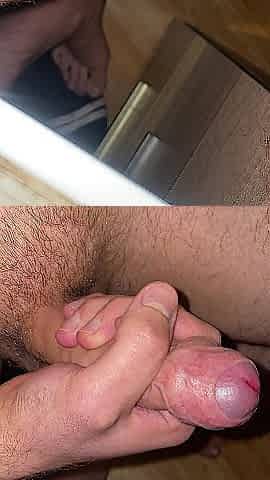 Edging my large wang in the bedroom