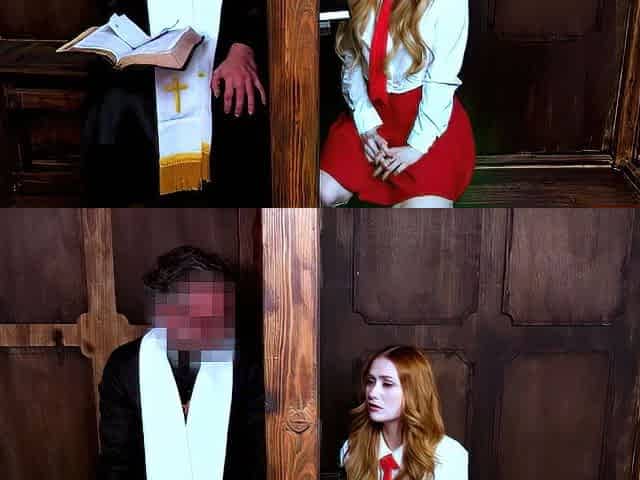 Redhead Catholic girl adds some extra sins during her