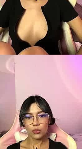 Sexy webcam brunette with big boobs