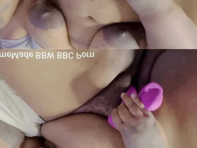 Riding Fucking My Pussy with 16 Inch Dildo