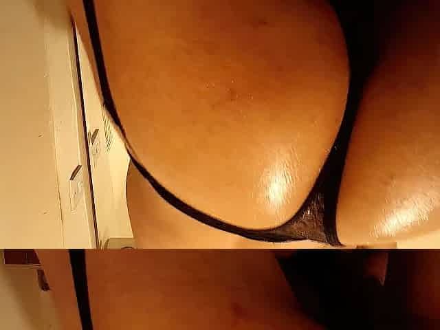 Femboy playing with sex toy and showing off his twat