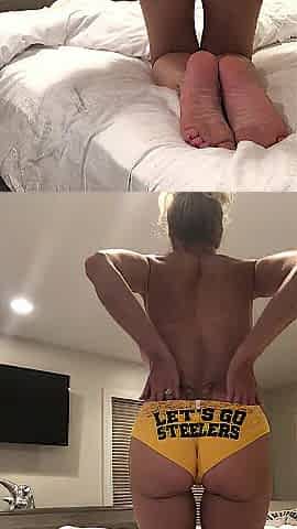 Half Time Quickie with Step Mommy at the Super Bowl