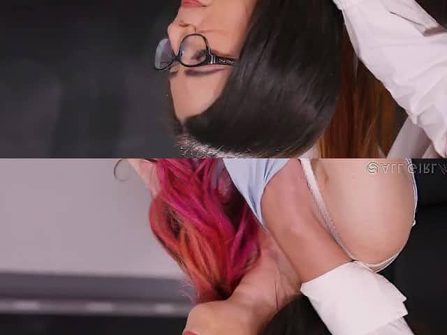 Serena Blair and Scarlett Mae Lesbian Sex