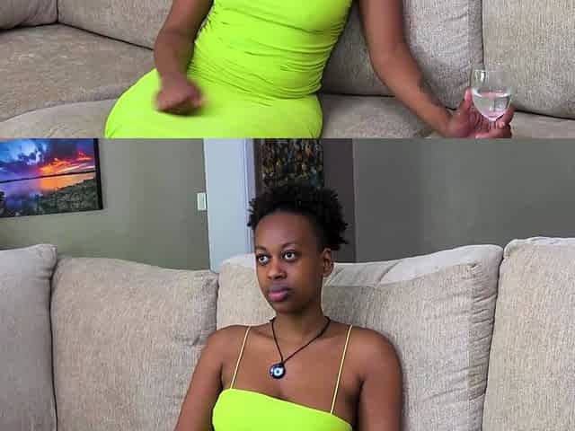 Bubble Butt Black Babe Rides Big Cock