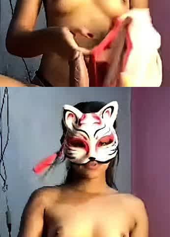 Masked Slut in Panties snapchat