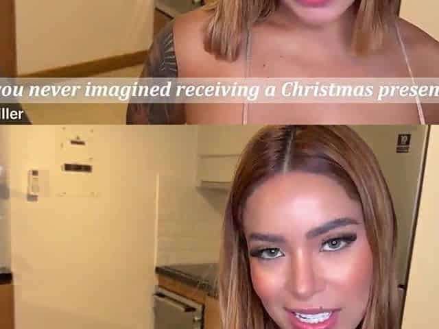 Surprise, stepdad, your Christmas present will be to bang me like your little slut