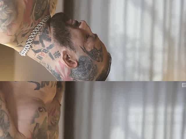 Sexy MILF Clara Ortiz begs inked guy for a load on her boobs