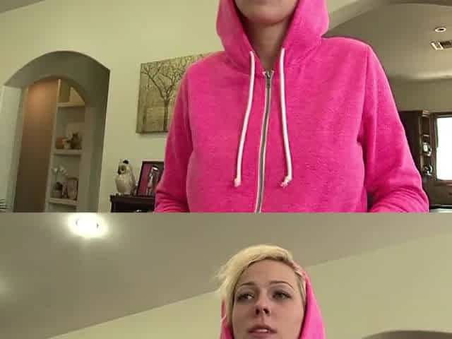 This short haired golden-haired beauty with fake melons got a indeed nice pounding