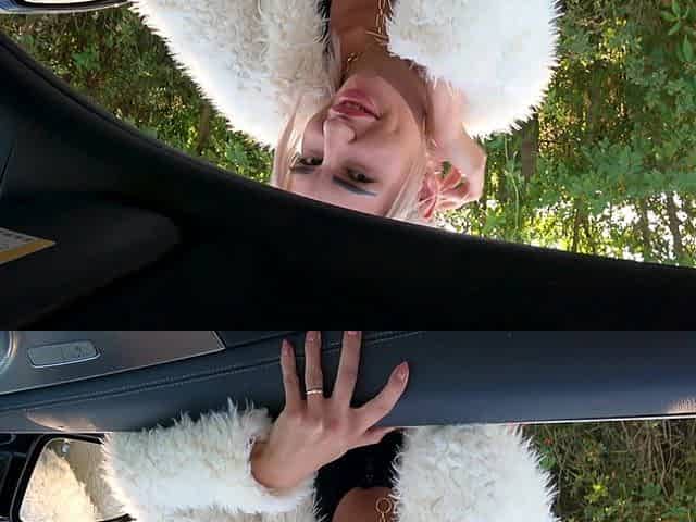 Coco De Wit has sex with her boyfriend in the car, captured in raw reality.