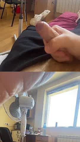 Masturbating my Weenie and cumming on the daybed