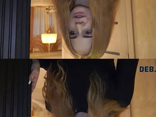 DEBT4k. Angel has no money to pay the debt so collector has to fuck her