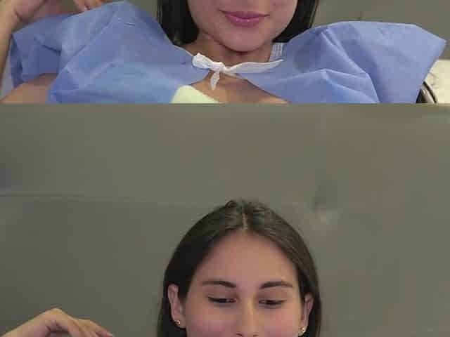 Lesbo doctor bangs her patient and finishes on her abdomen