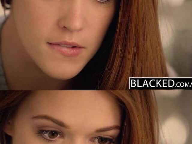 BLACKED Redhead Kimberly Brix 1st Large Ebony Schlong