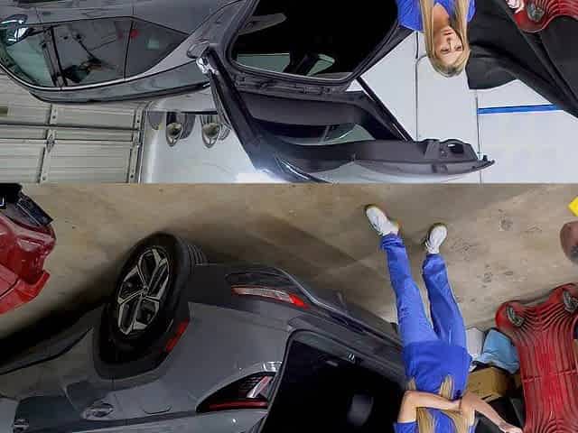 Roadside - Ashley Tee Gets Her Car And Her Vagina Worked On