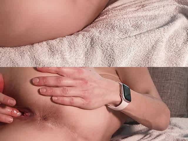 After He Ate My Pussy and Fucked Hard Me Licked All His Cum off My Clit