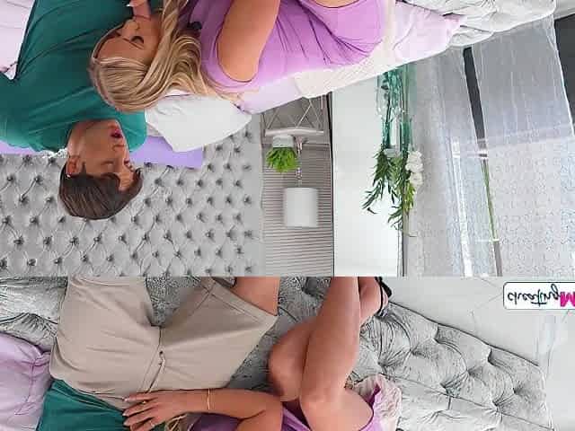 Busty Blonde Milf Gets Banged Doggystyle After Sucking Alexs Cock With Rachael Cavalli And Alex Charger