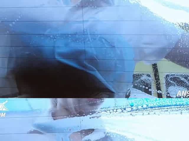 Breasty Hong Kong College Student wash my car using boots