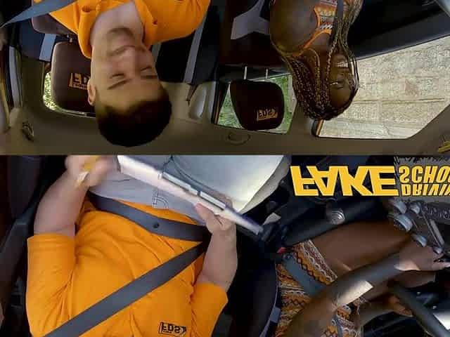 Her large ebony booty is gonna pass! - Fake Driving School