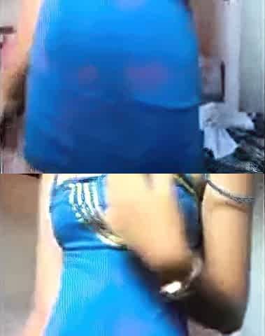 Indonesian Babe Strips and Masturbates for BF