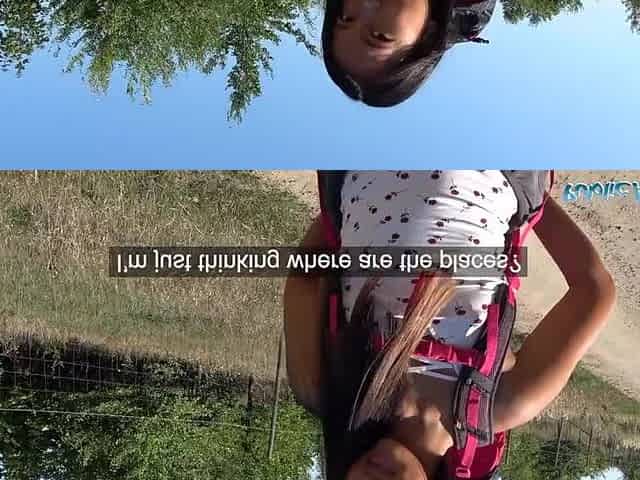 Public Agent Roadside blow job and bang with taut snatch
