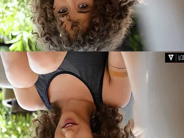 Curly-haired Babe Geisha Kyd Teases Her Foot Lover Hubby While They Fuck Hard P1