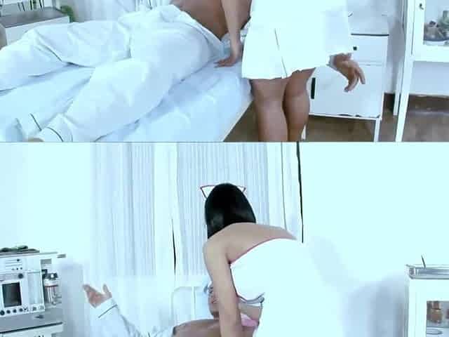 Wicked nurse screwing a patient