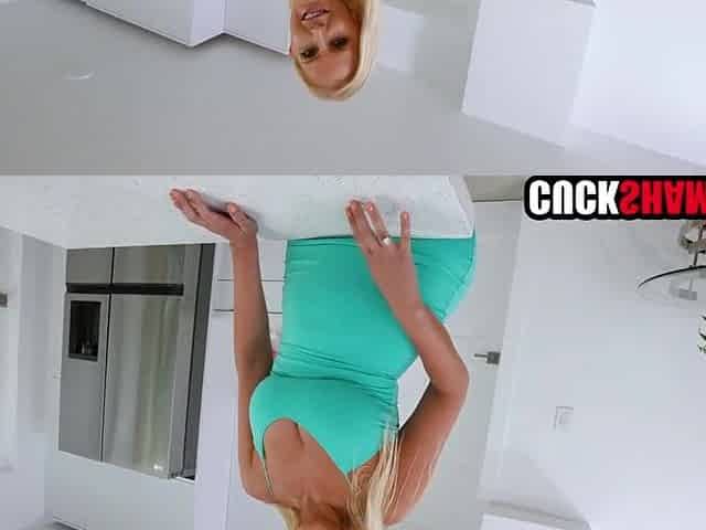 Blond wife craves to bang cuckold spouse's buddy