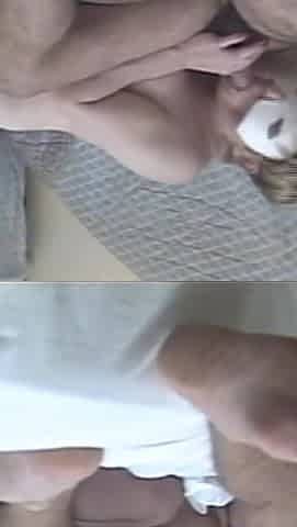 Masked MILFs with Hairy Pussy Fucked and Cummed in Mouth and on Body by Amateur Cocks