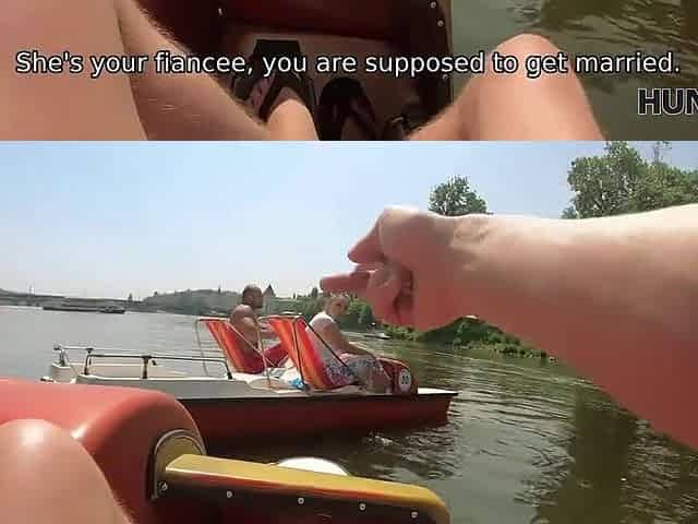 Hunter Meets Couple At The Lake And Pays Man To Fuck His Hot Girl