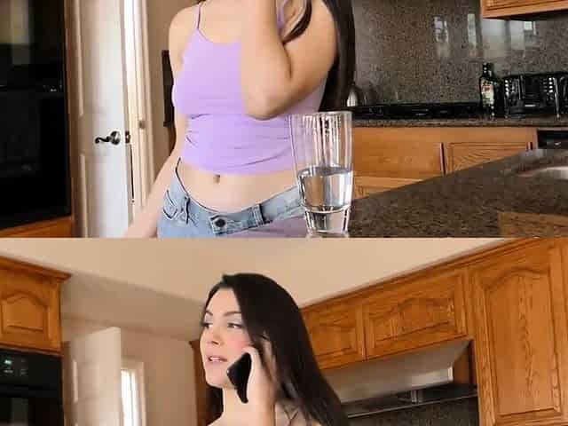 Valentina rides old man dick in a hardcore sex scene