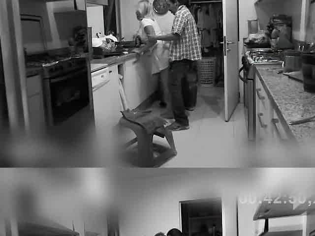 This bastard screwed the cleaning lady, but it was all caught on camera