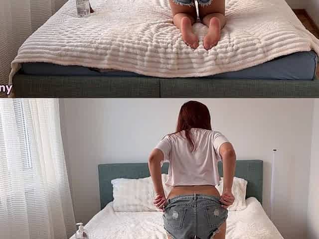 Feet Focused Dildo Play in Tan Pantyhose