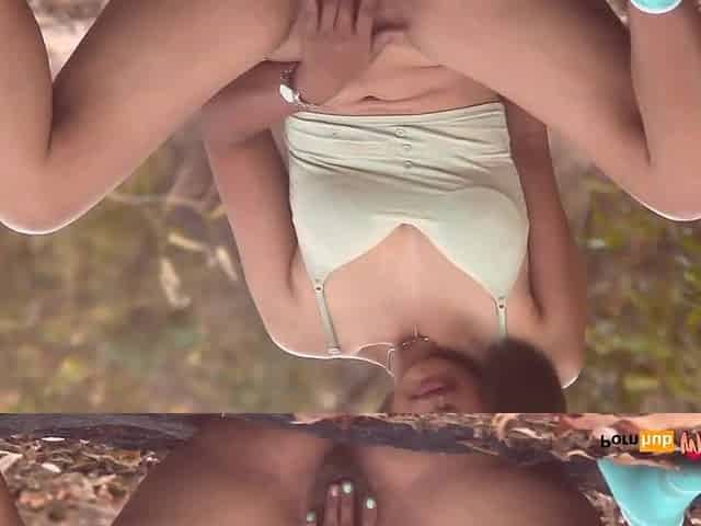 Oriental hotty masturbation in the jungle - Mayabitchz