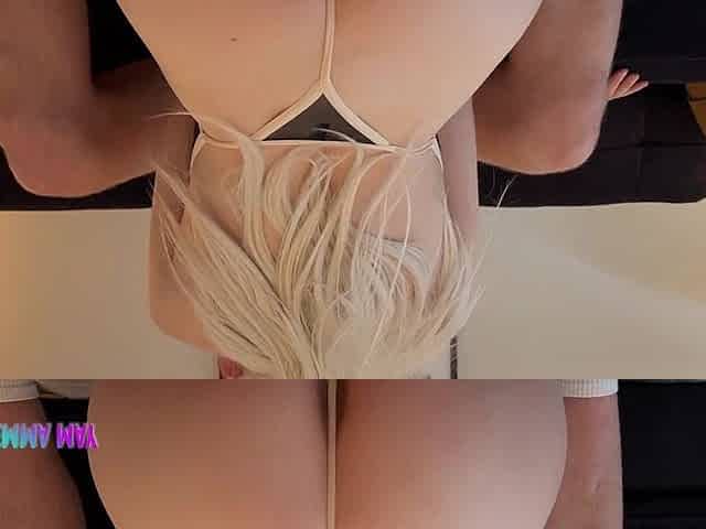 ???? Slim Blonde Enjoys Riding - EmmaMay