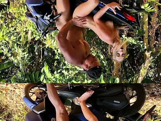 She's horny from riding bike fast