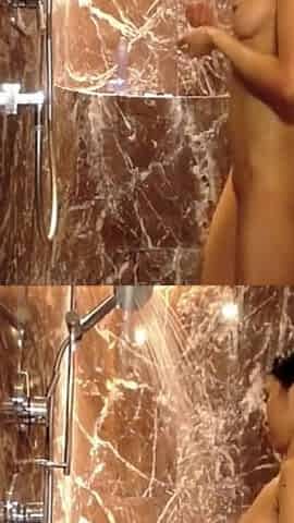 Squirting Anal Loving Teen Cums in Shower