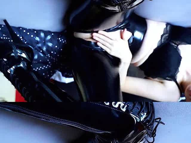 Mein geilster Solo Movie scene!!! Lack und Leder Teeny